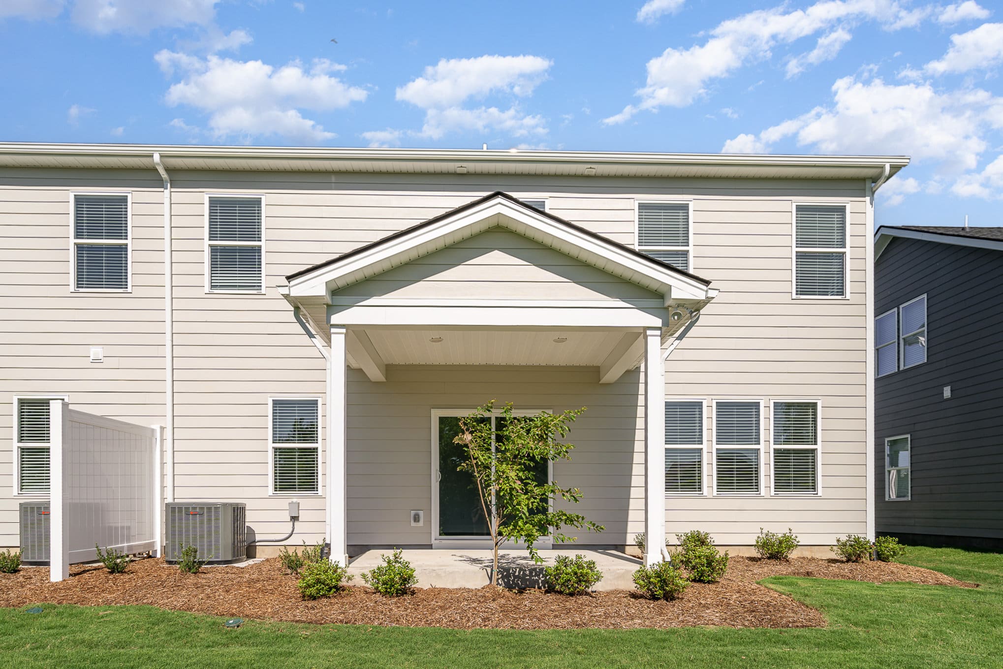 backyard area in a lexington home built by patterson company