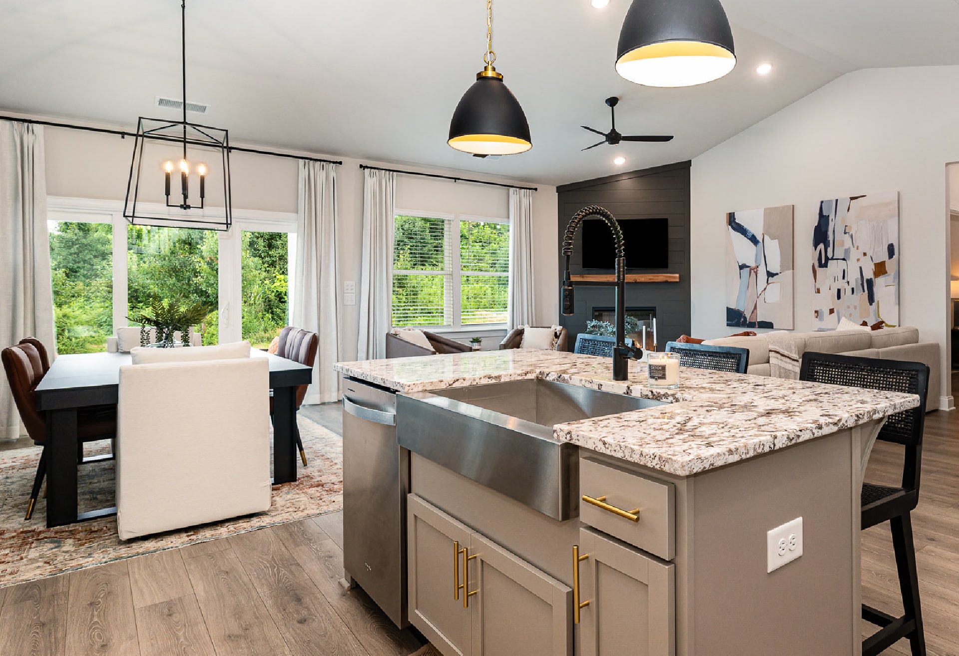 Optional kitchen area in a home built by patterson company