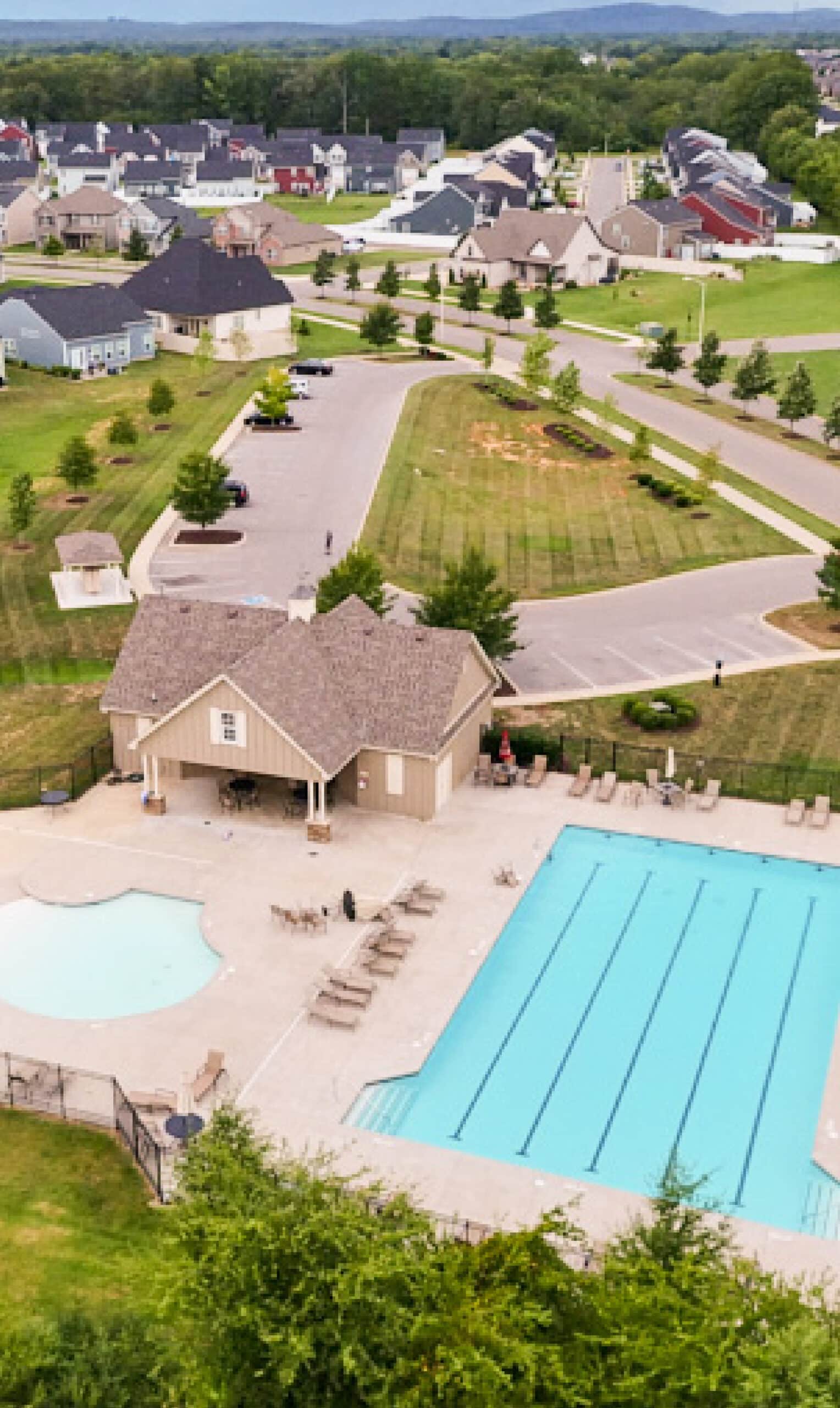 Community pool at Gardens of three rivers