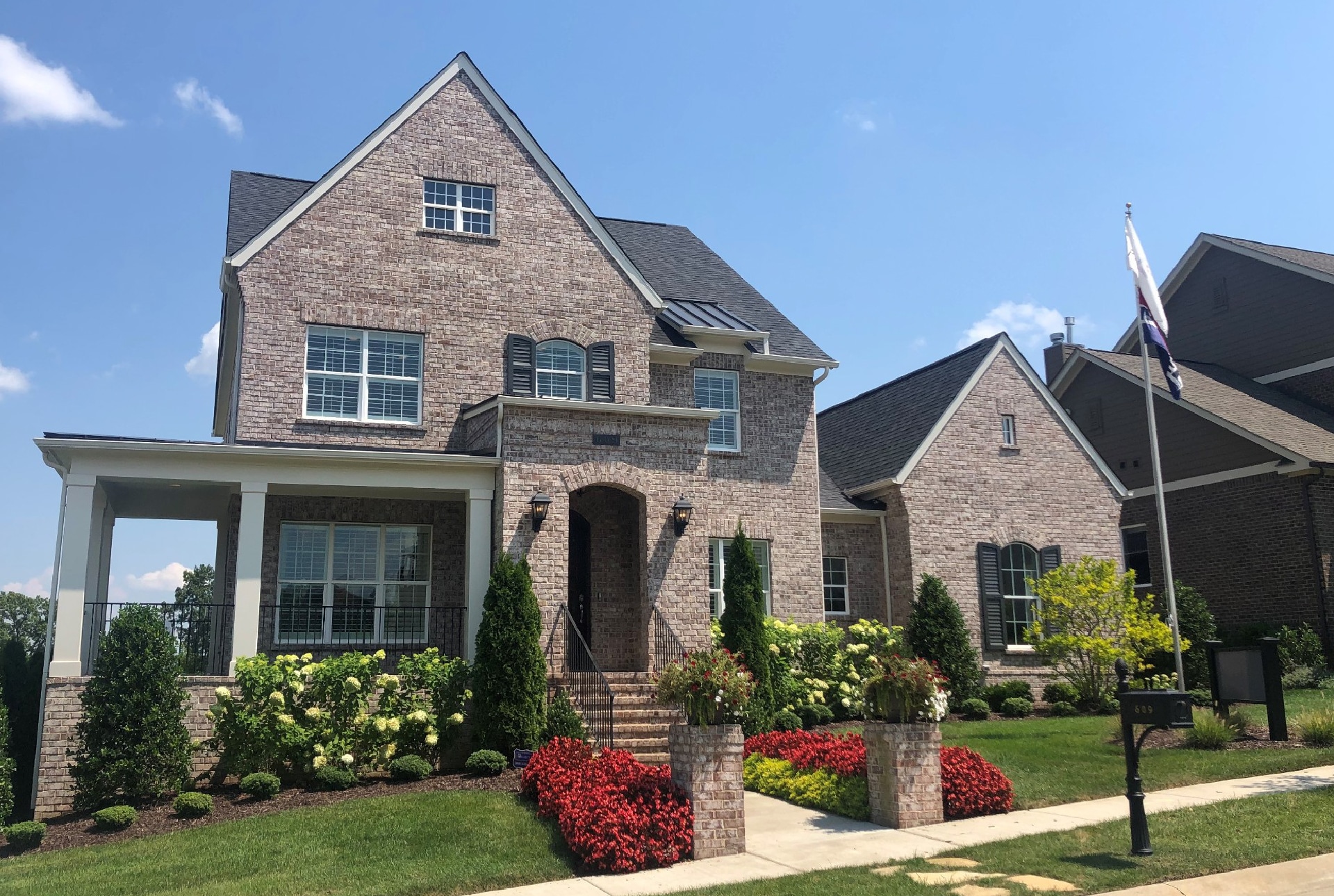 A brick home built by patterson