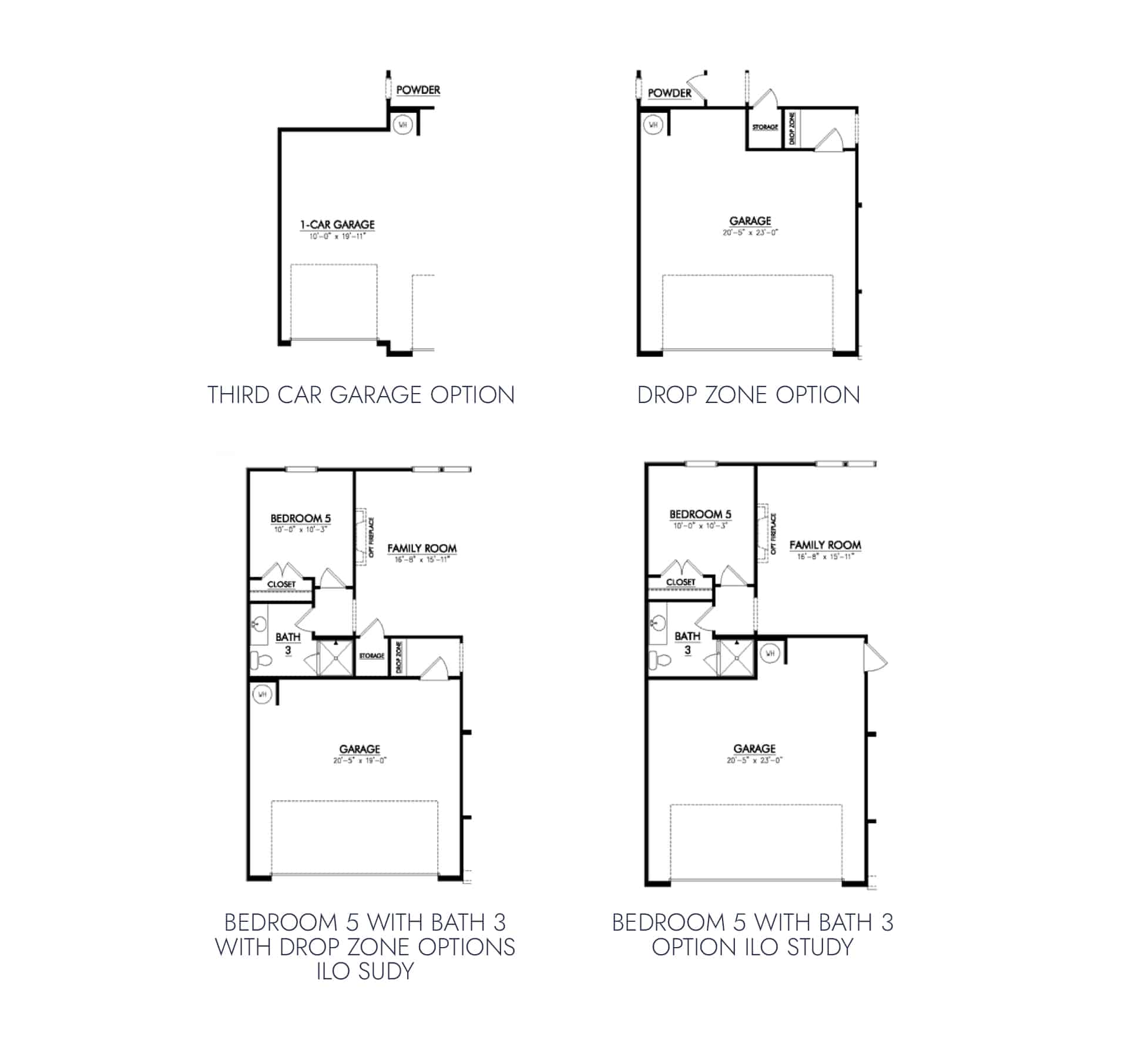 Powell additional options floorplan