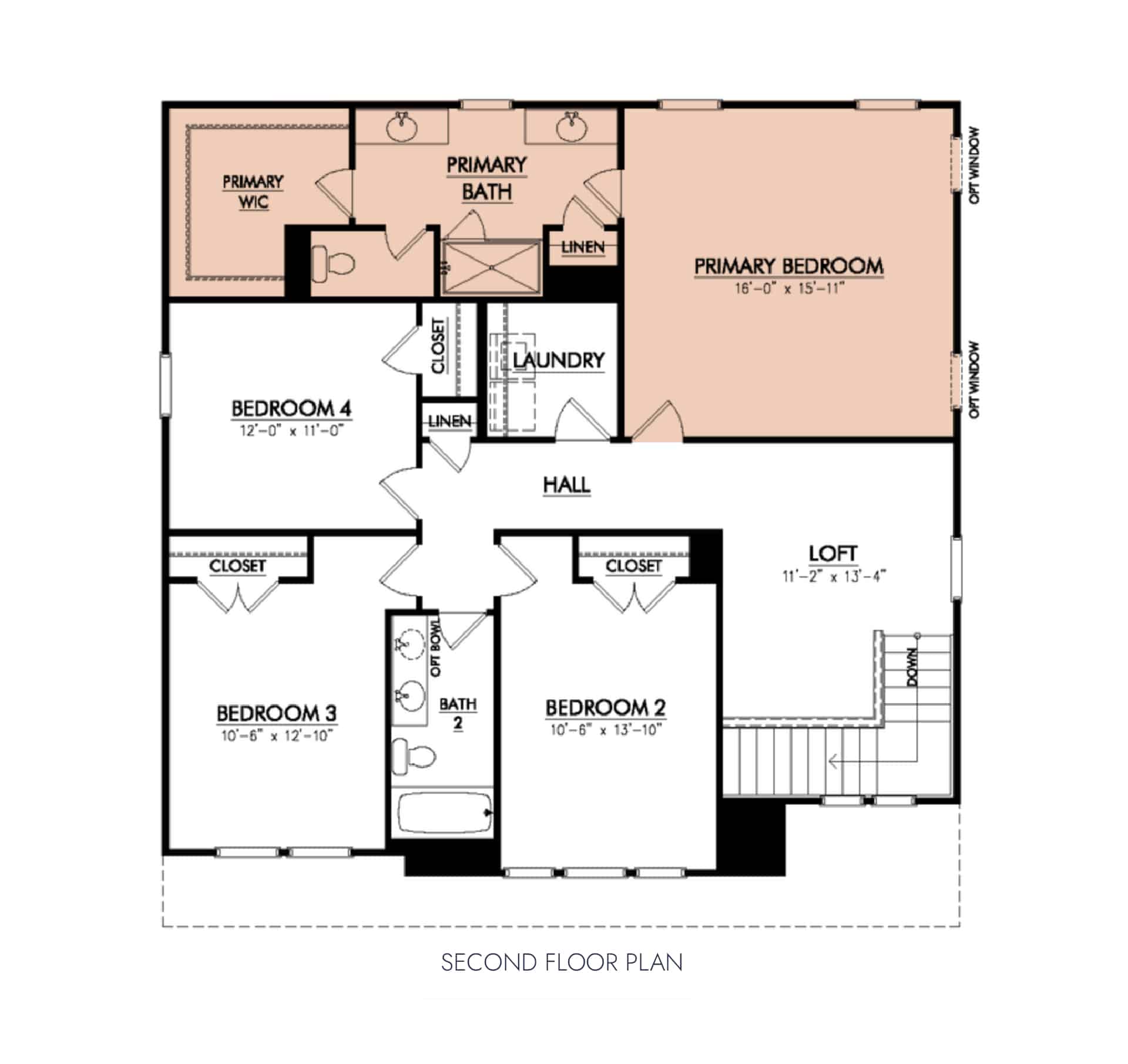 Powell second floor floorplan