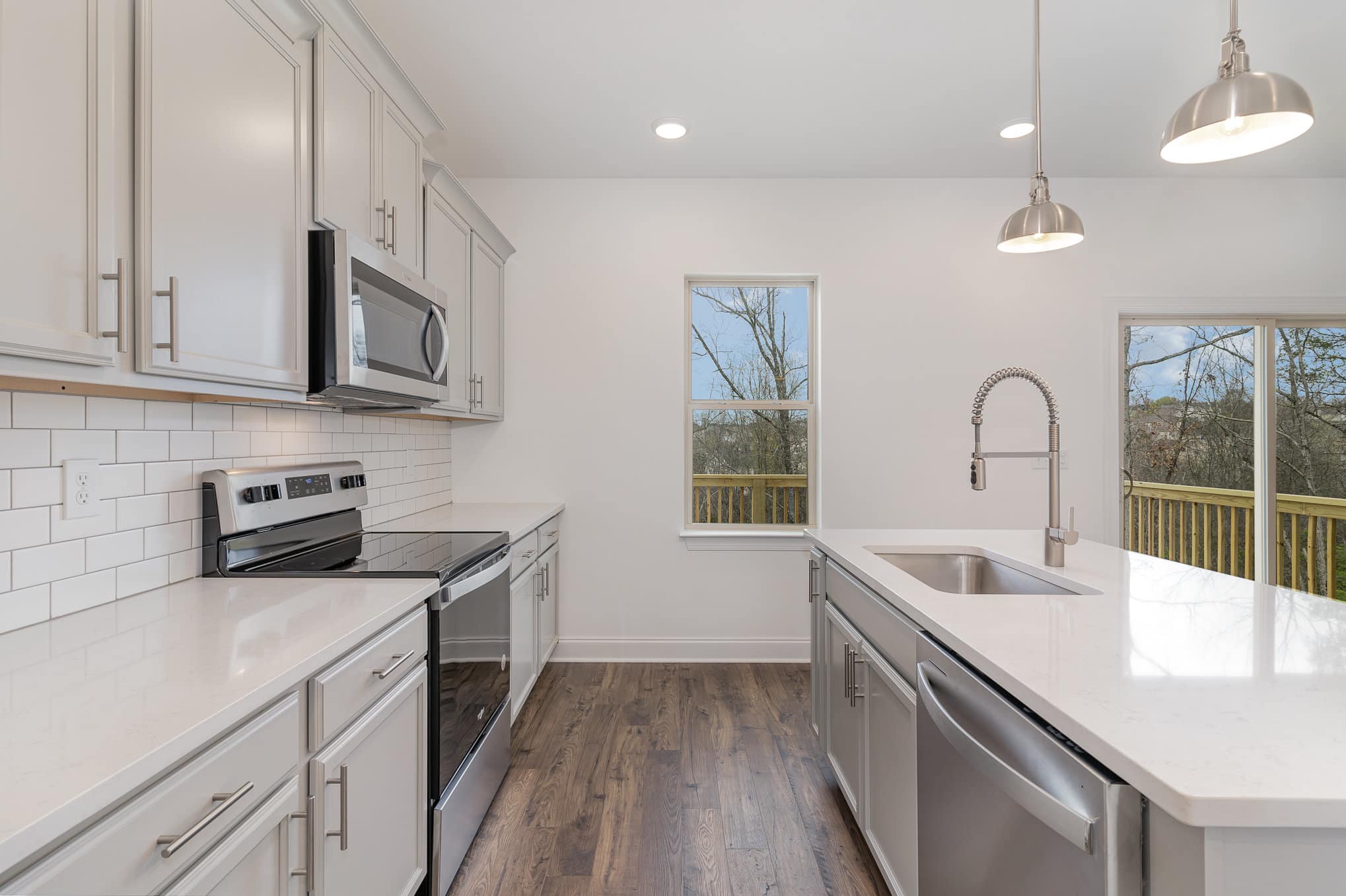 Kitchen in the poplar home by patterson company