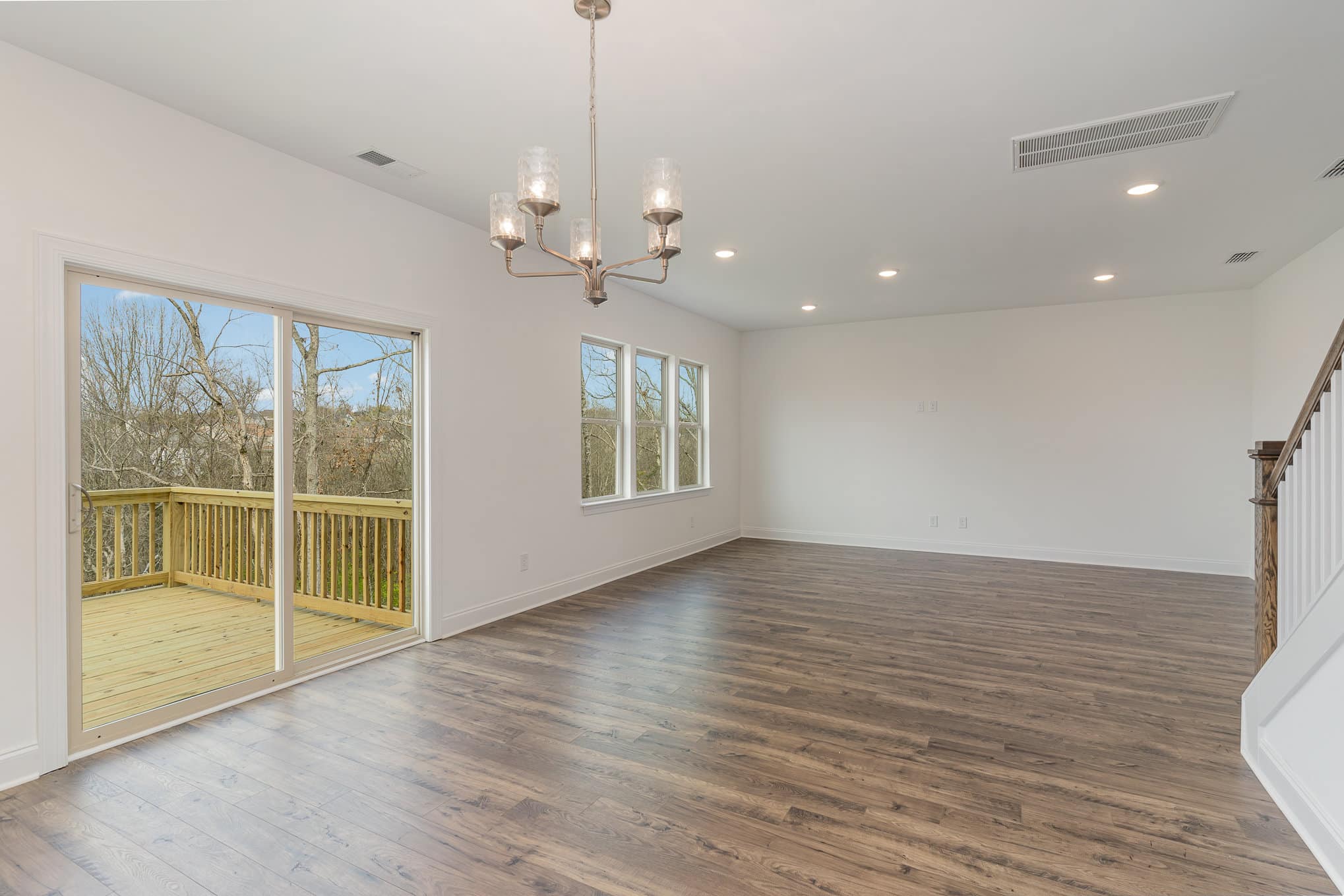 A living area in a home built by patterson company omp