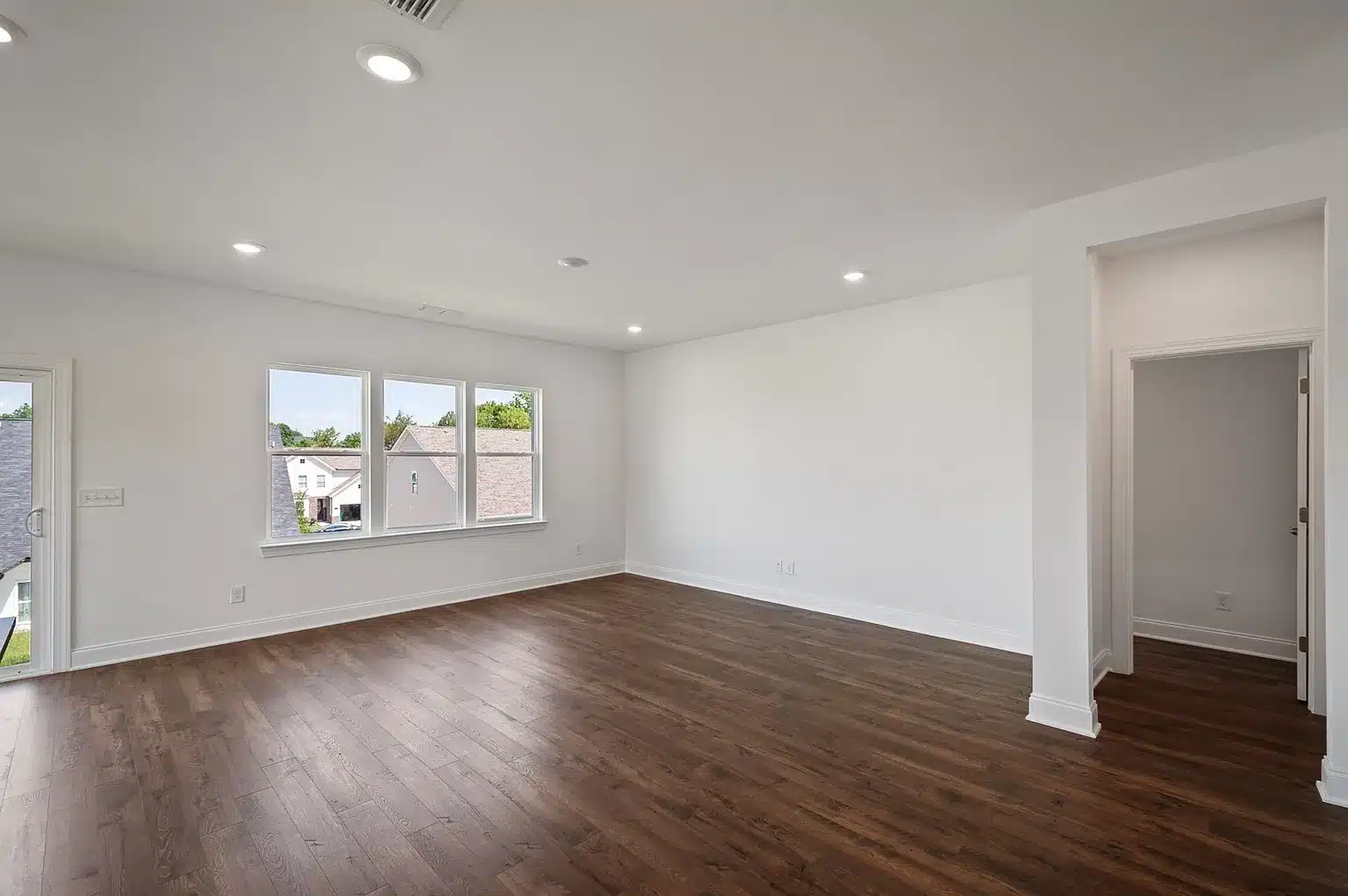 Living area in holston home series by patterson company