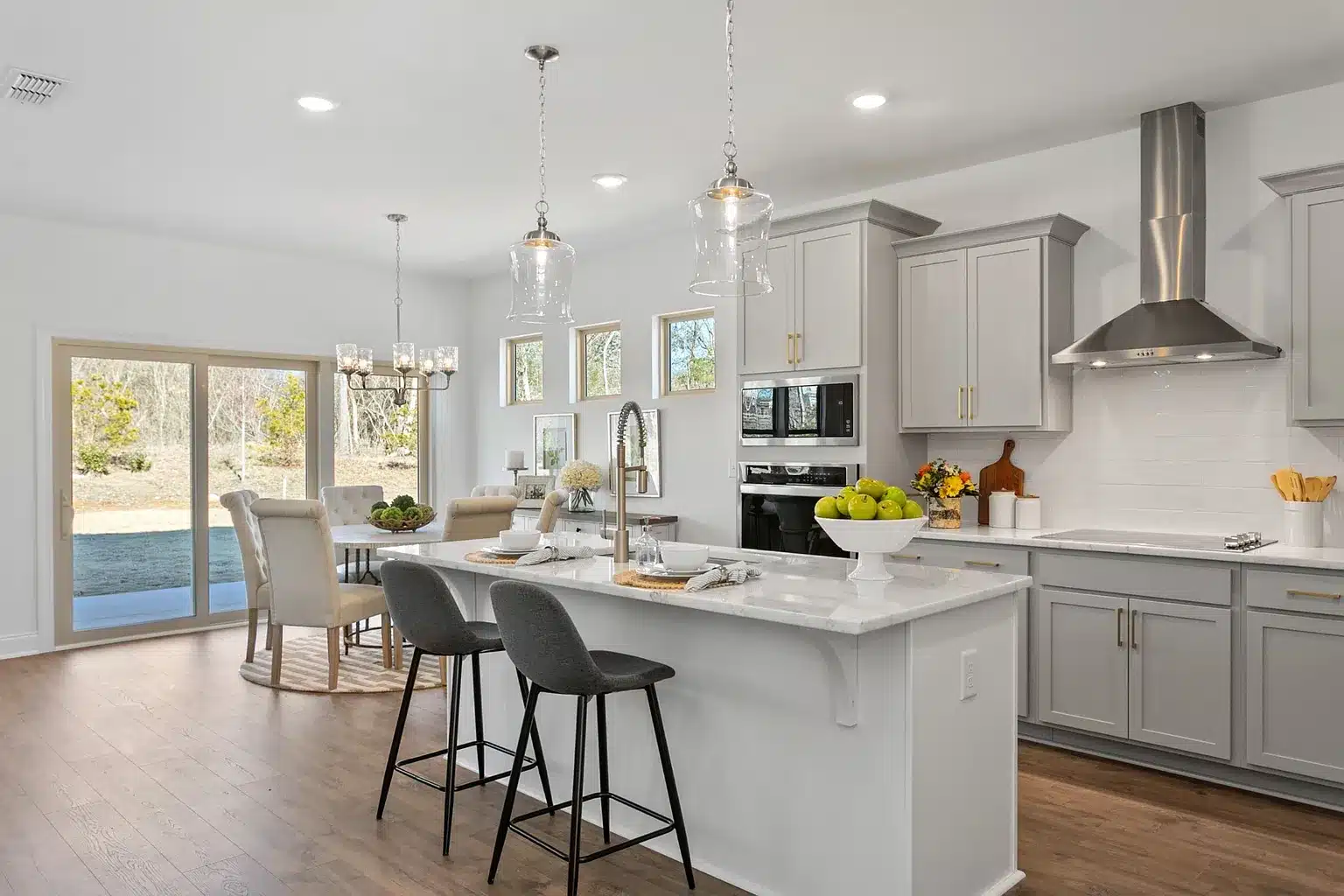 Kitchen island in powell series home