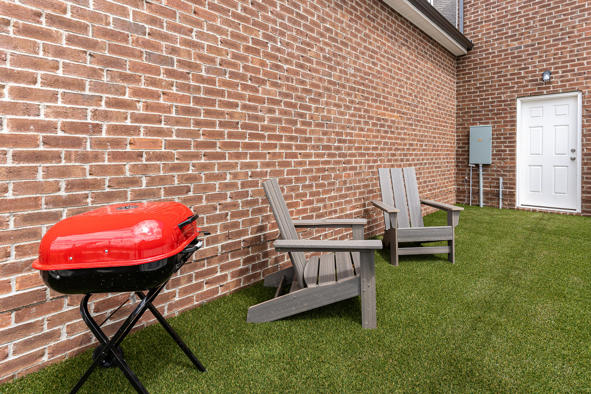 Outdoor turf area