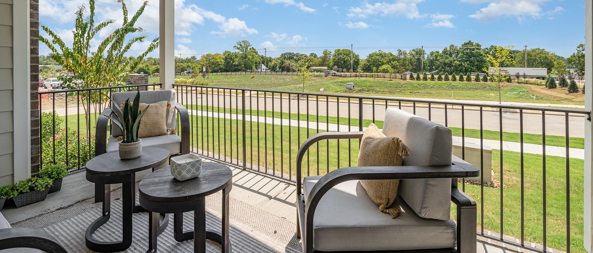 A hand-drawn picture of a backyard