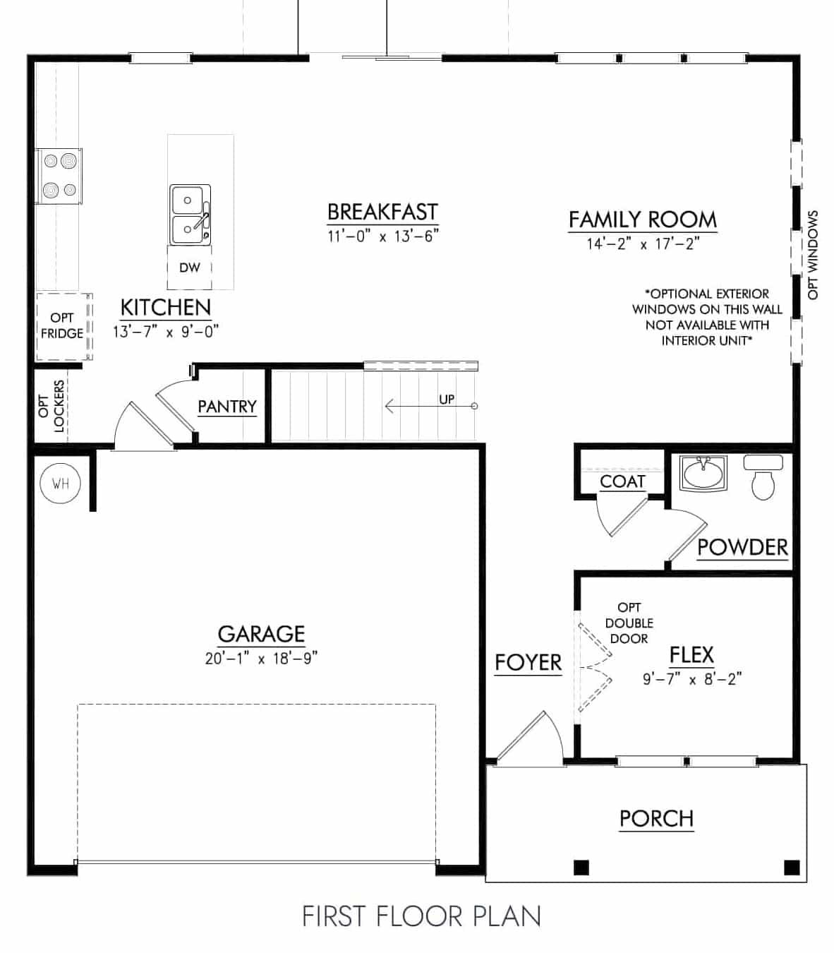 Lexington floor plan first floor