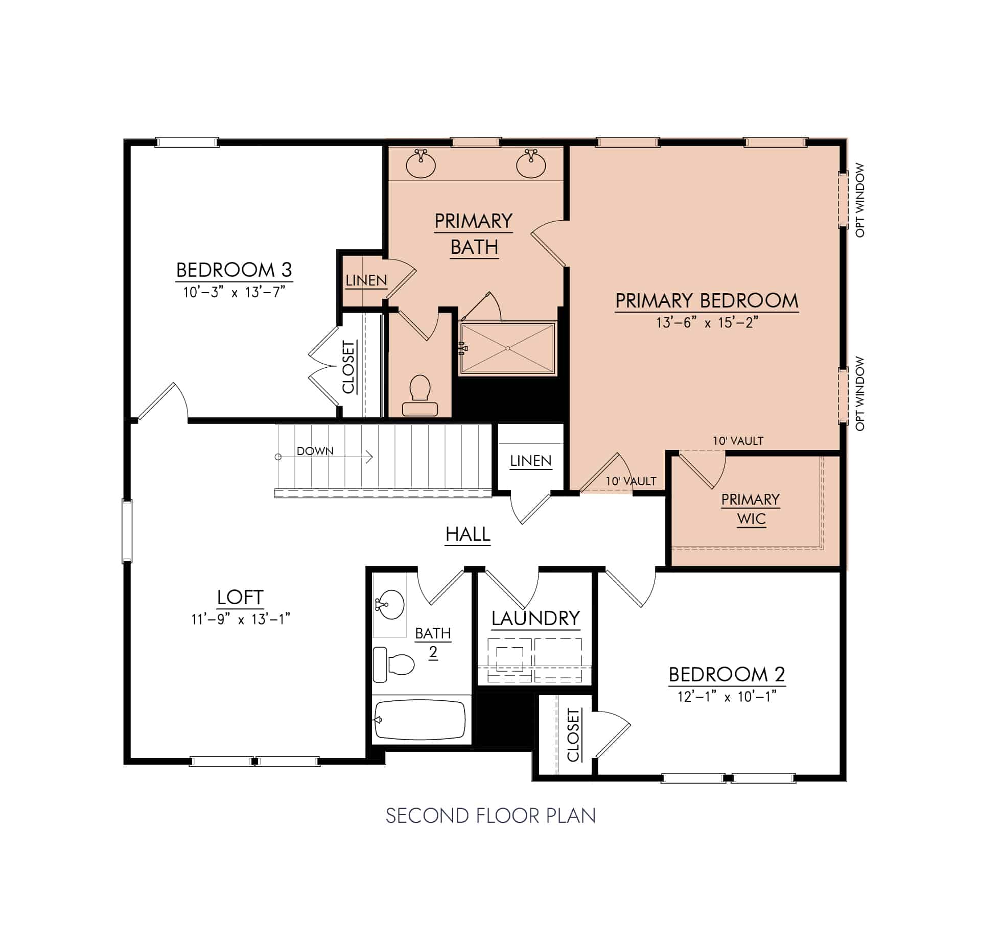 Poplar second floor floor plan