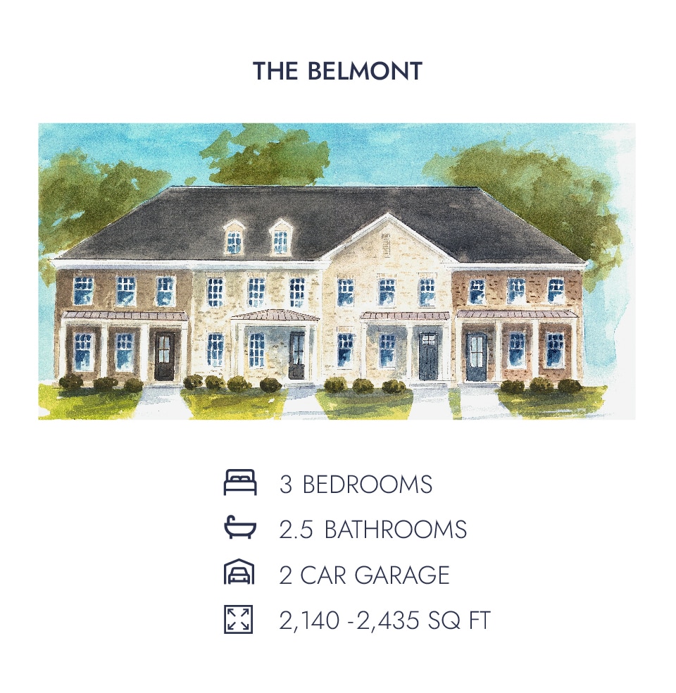 Belmont floor plan at Tillman Place