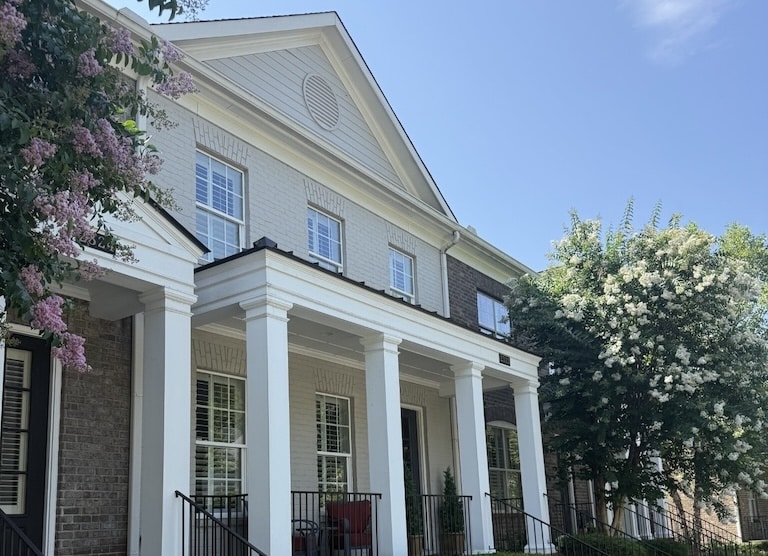 Exterior of home built by patterson company